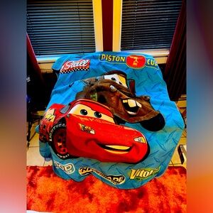 Disney Pixar CARS pre-owned Minky Plush 50x60 Throw Blanket